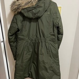 Womens North Face long winter jacket